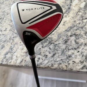 Top Flite Left Handed Men’s Flex 3 Wood 44 inches Graphite Shaft Standard  Grip